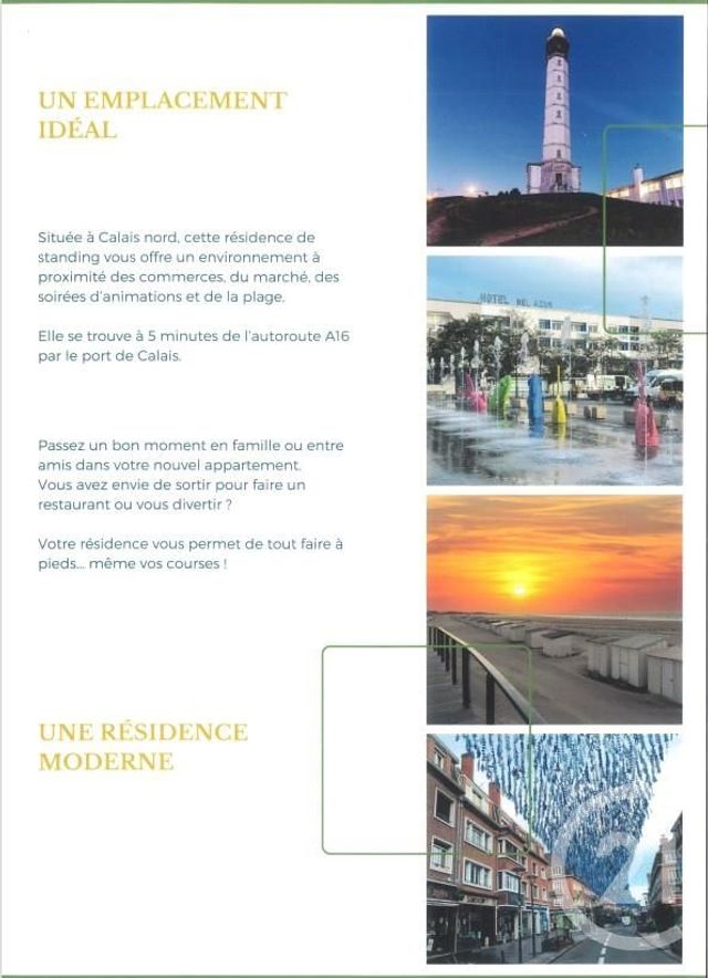 Appartement T2 à vendre - 2 pièces - 50.0 m2 - CALAIS - 62 - NORD-PAS-DE-CALAIS - Century 21 Immopale