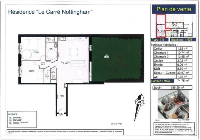 Appartement T3 à vendre - 3 pièces - 74.75 m2 - CALAIS - 62 - NORD-PAS-DE-CALAIS - Century 21 Immopale