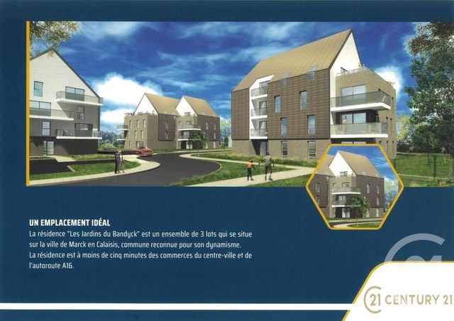Appartement T2 à vendre - 2 pièces - 55.0 m2 - MARCK - 62 - NORD-PAS-DE-CALAIS - Century 21 Immopale